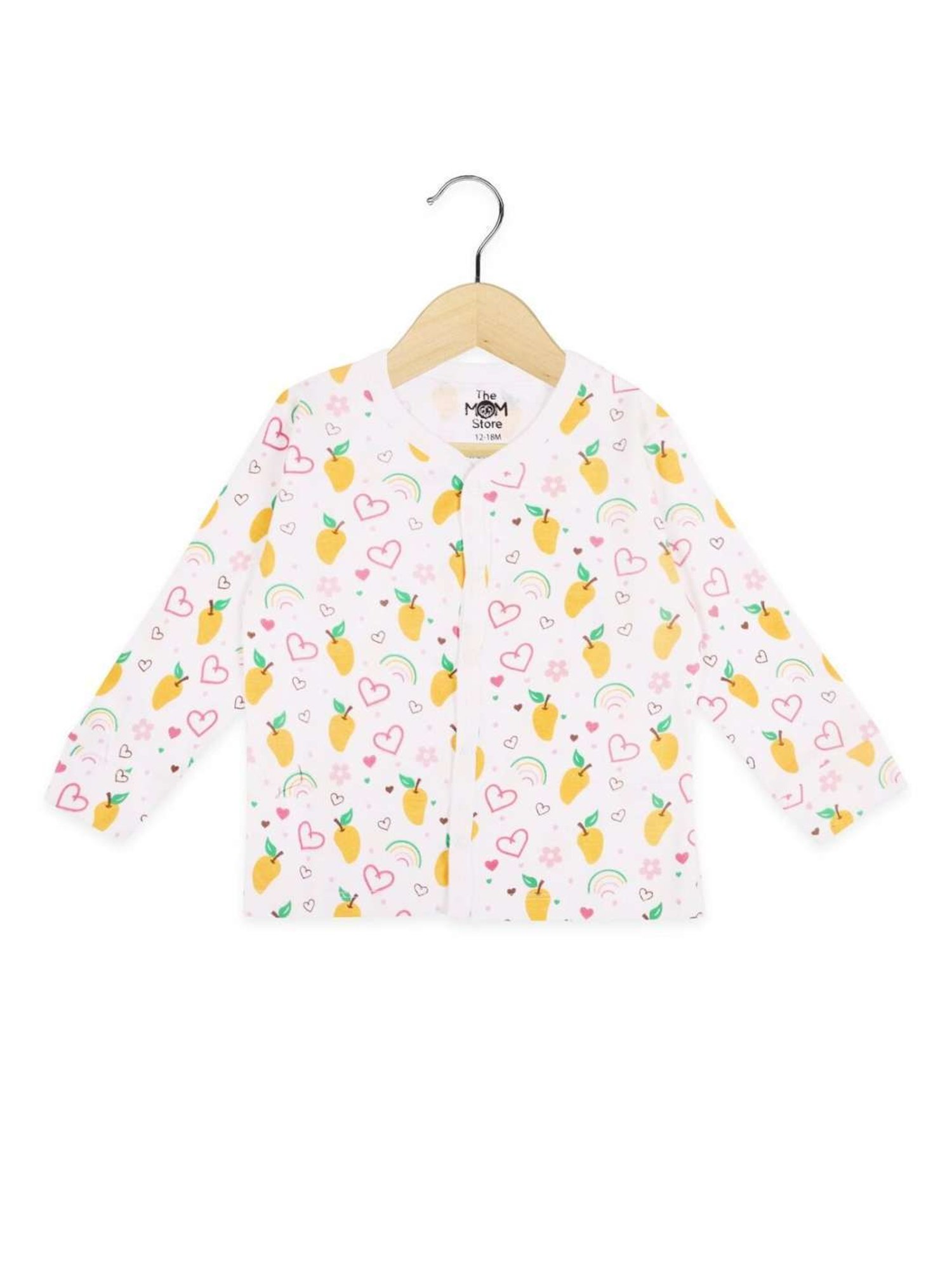 The Mom Store Boys Multicolor Cotton Printed Full Sleeves Top Set