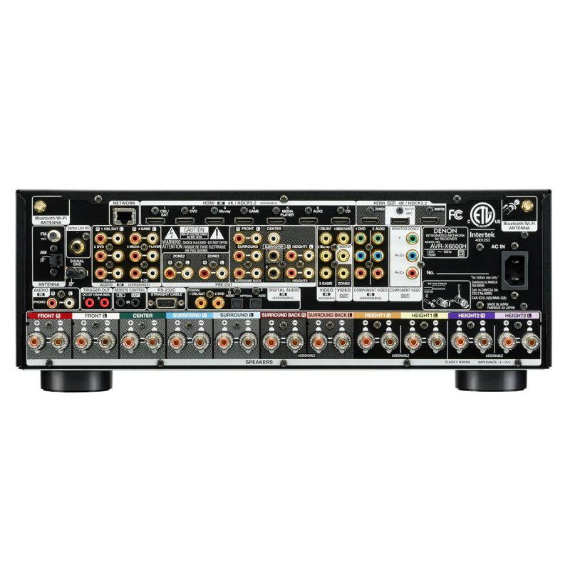 Denon AVR-X6500H 11.2 CH 4K Ultra HD AV Receiver with HEOS