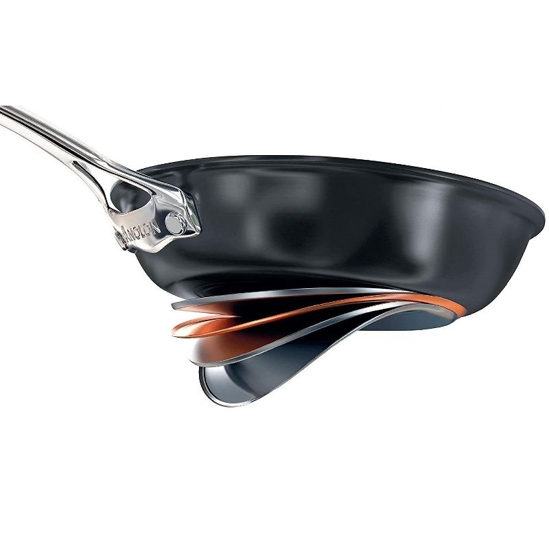 Meyer Corporation Anolon Nouvelle Copper Luxe Hard-Anodized Nonstick Casserole, 4-Quart, Onyx