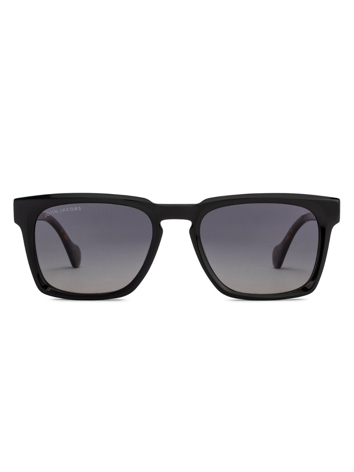 John Jacobs Grey Square Polarised and UV Protected Lens Unisex Sunglasses