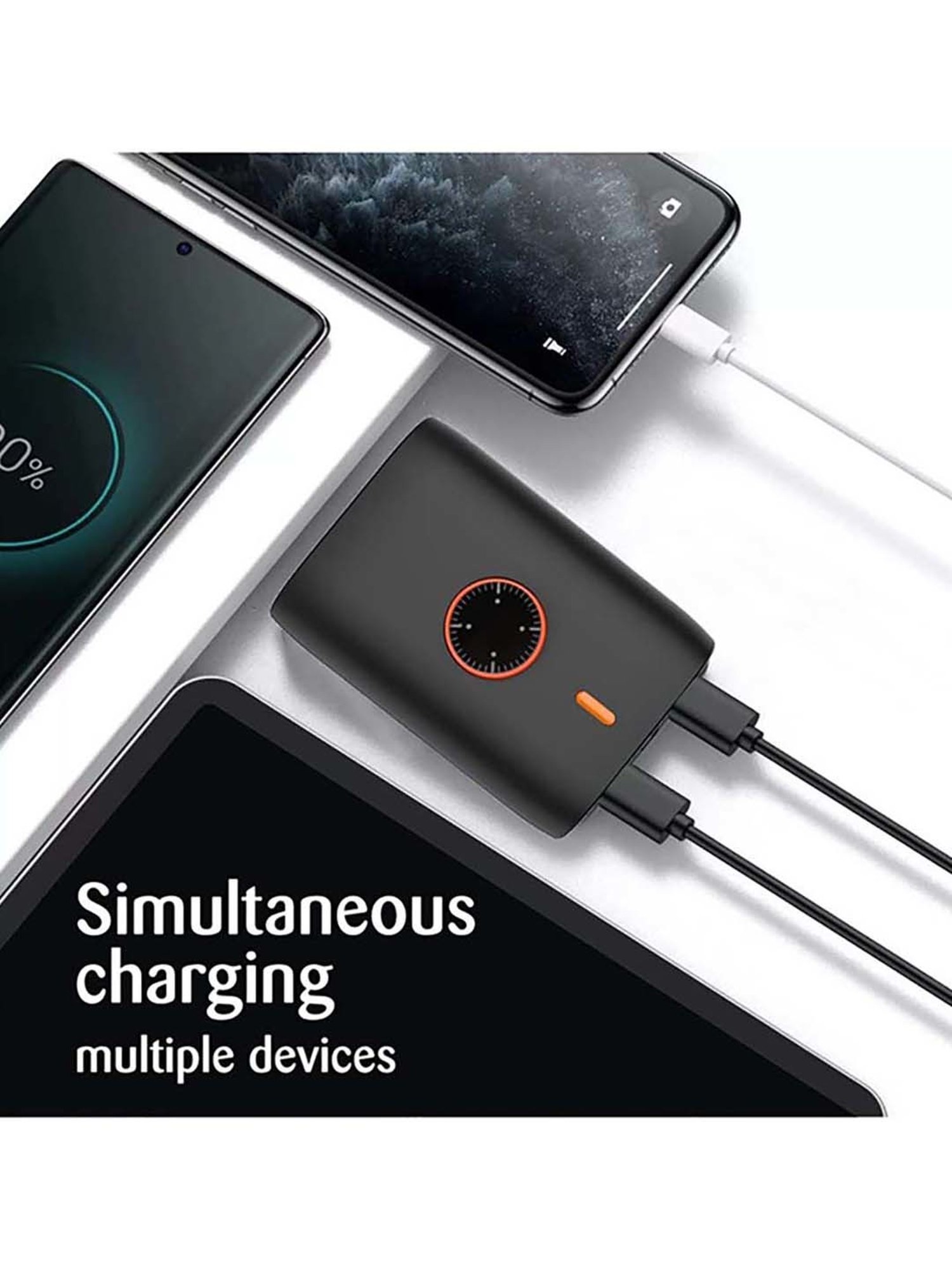 Coolnut CMPBSUN-27 Ind 10000 mAh Fast Charging Power Bank (Black)