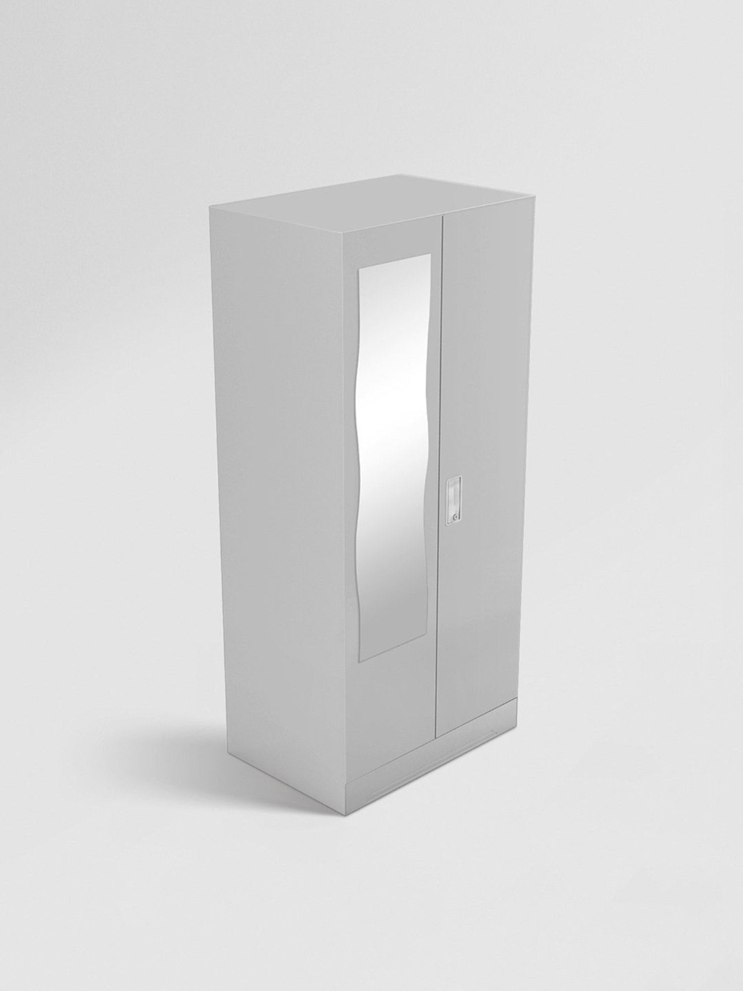 Godrej Interio Slimline 2-Door Steel Almirah, Royal Ivory (1-Year Warranty, 1 Locker, 1 Drawer)