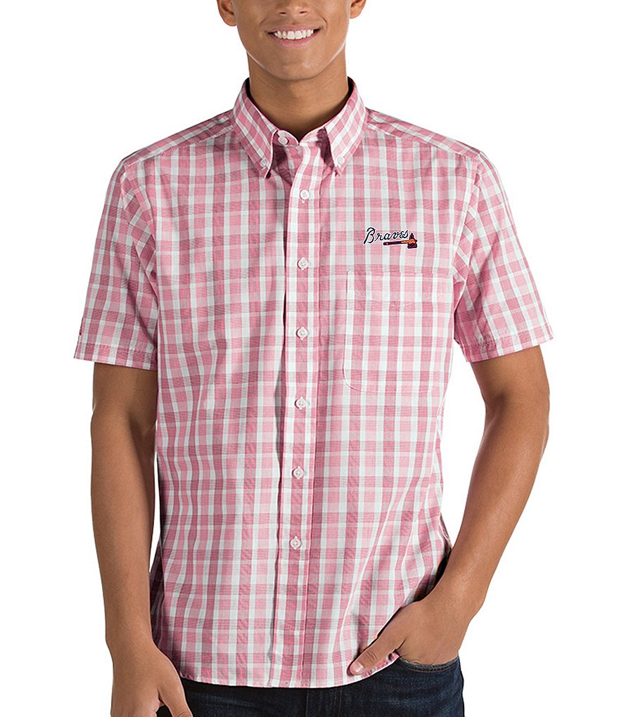 Antigua MLB Crew Short-Sleeve Woven Shirt