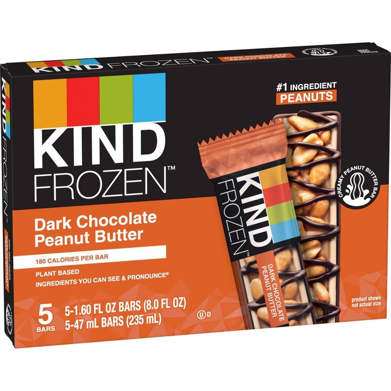KIND Frozen Dark Chocolate Peanut Butter Bars - 5ct