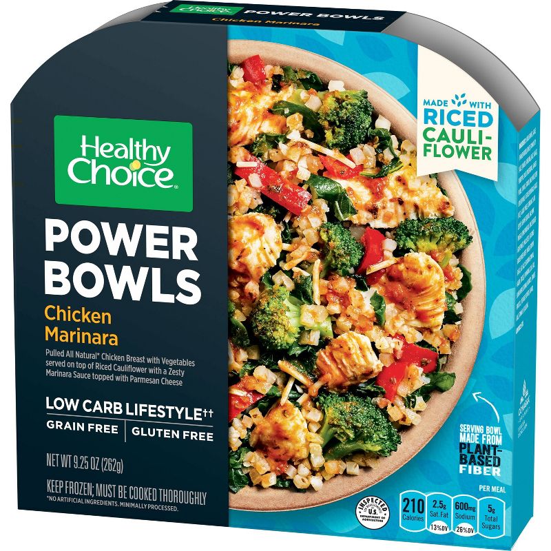 Healthy Choice Frozen Power Bowls Chicken Marinara with Cauliflower Rice - 9.25oz