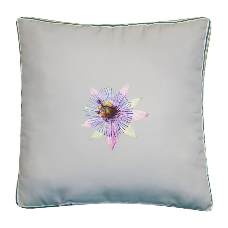 20" x 20" Pretty Protea Ribbon Decorative Patio Throw Pillow - Edie@Home