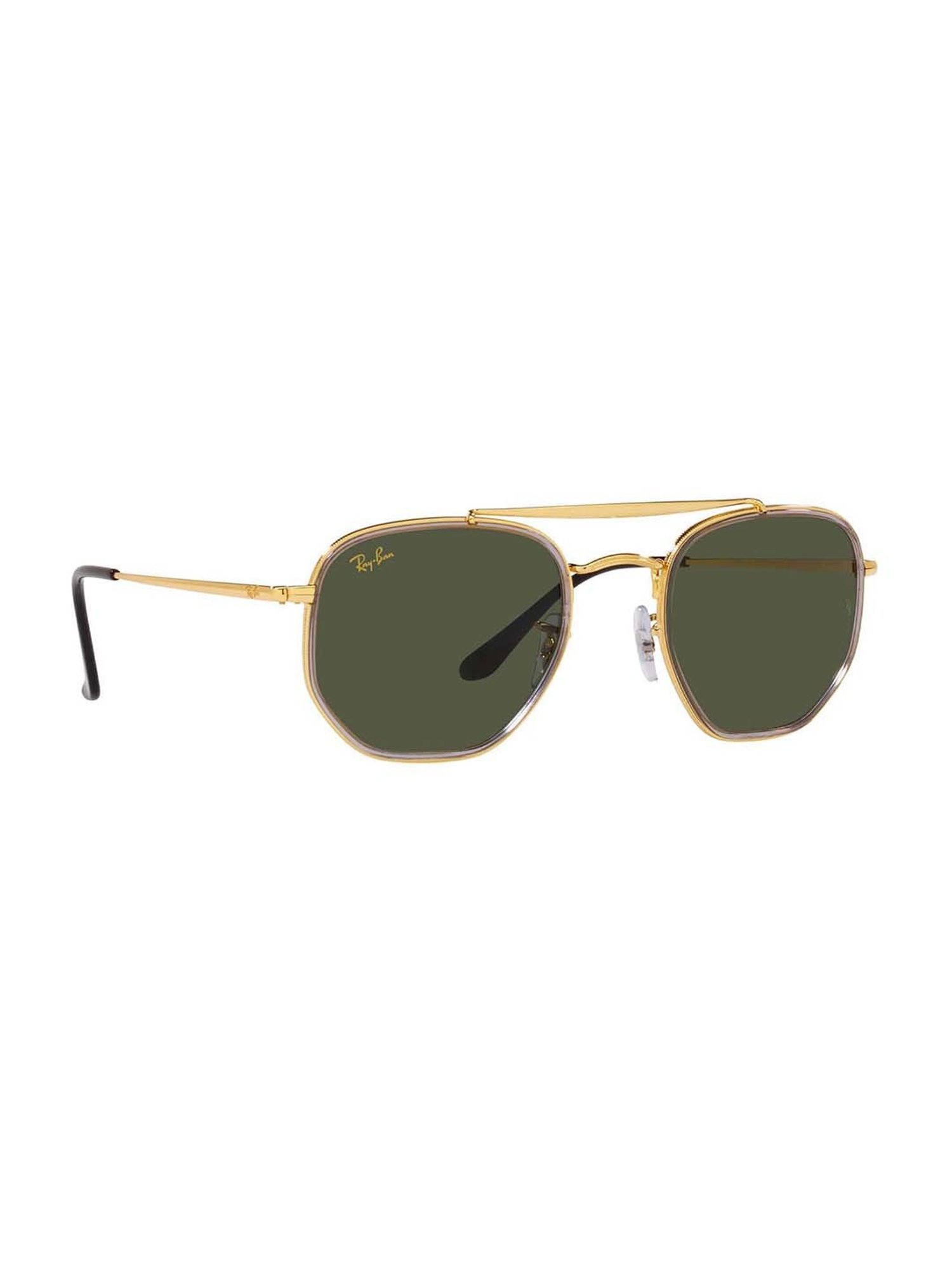 RAY-BAN Unisex UV Protected Green Lens Irregular Sunglasses - 0RB3648M92393152