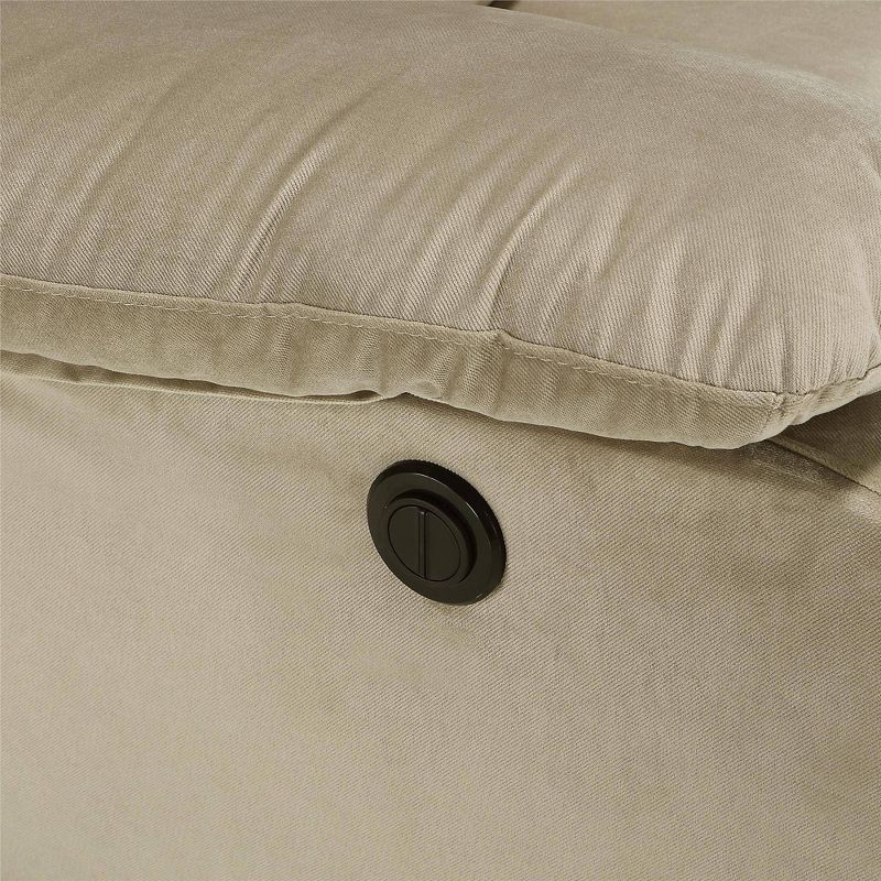 Loyola Power Recliner with Padded Arms Beige - Dorel Living