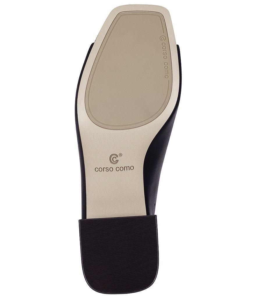 CC Corso Como Jacenia Leather Block Heel Mules