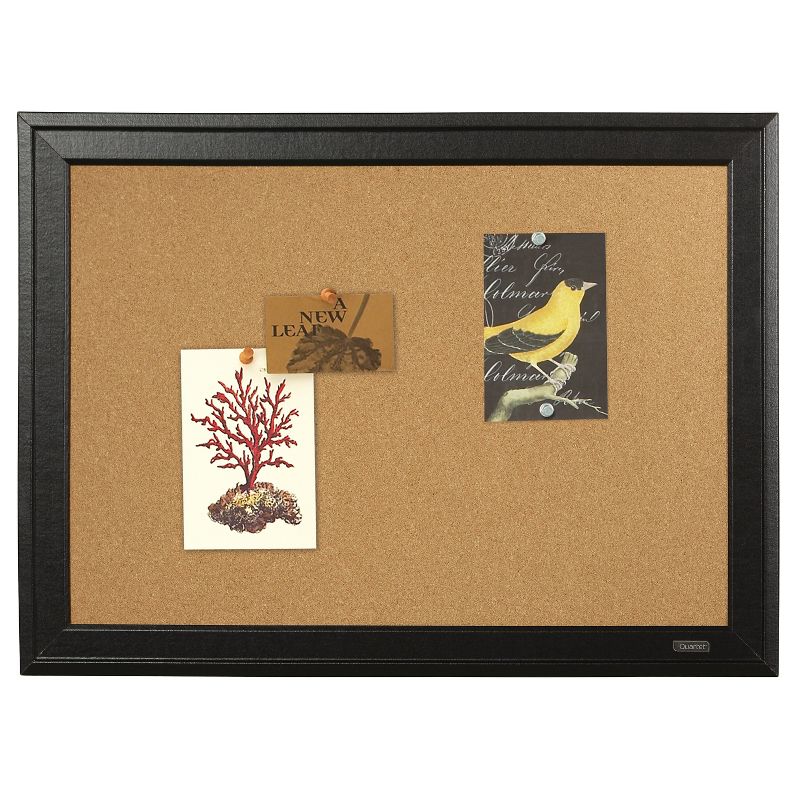 Quartet Cork Bulletin Board, Black Frame, 23 x 79281