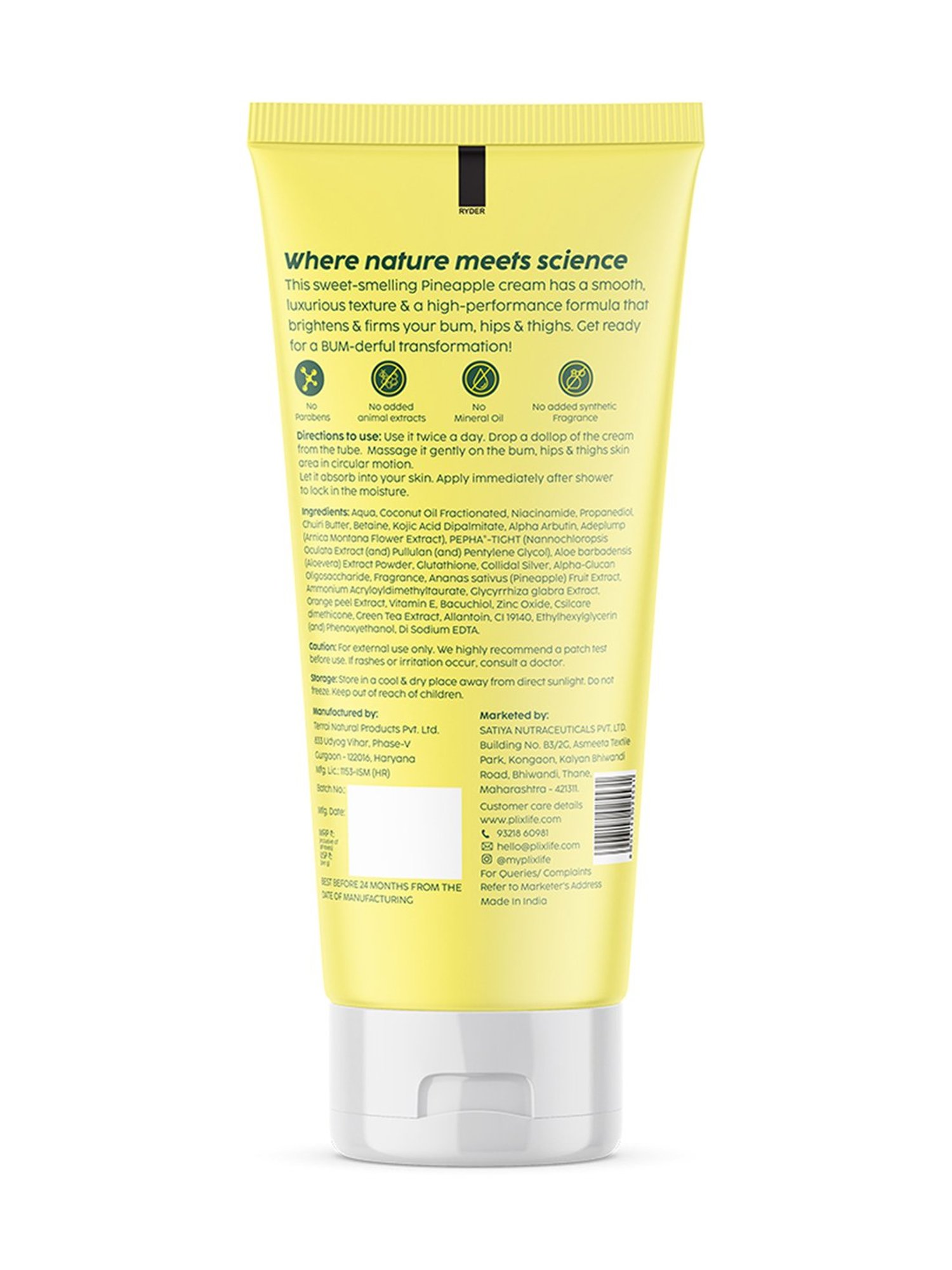 PLIX THE PLANT FIX Pineapple Bright + Firm Polishing Cream - 50 gm