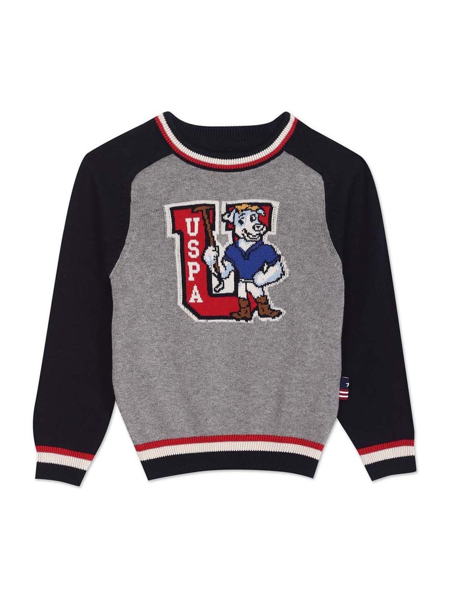 Cherry Crumble By Nitt Hyman Unisex Red & Cream Self Design Full Sleeves Sweater