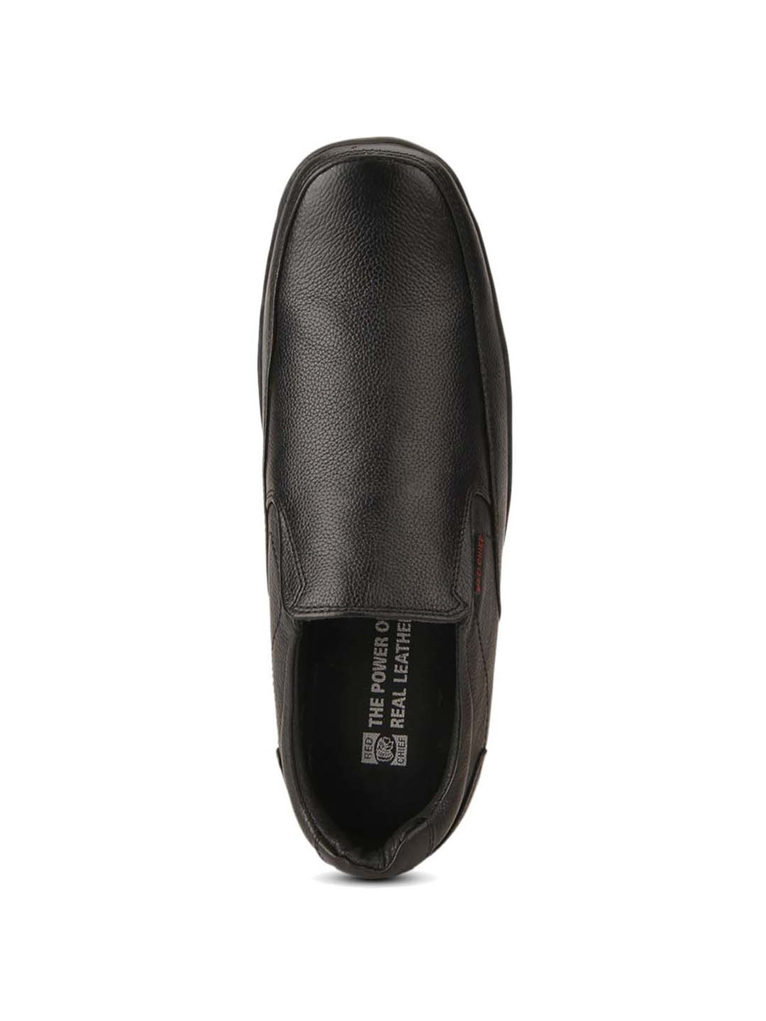 Red Chief Men's Black Formal Slip-Ons