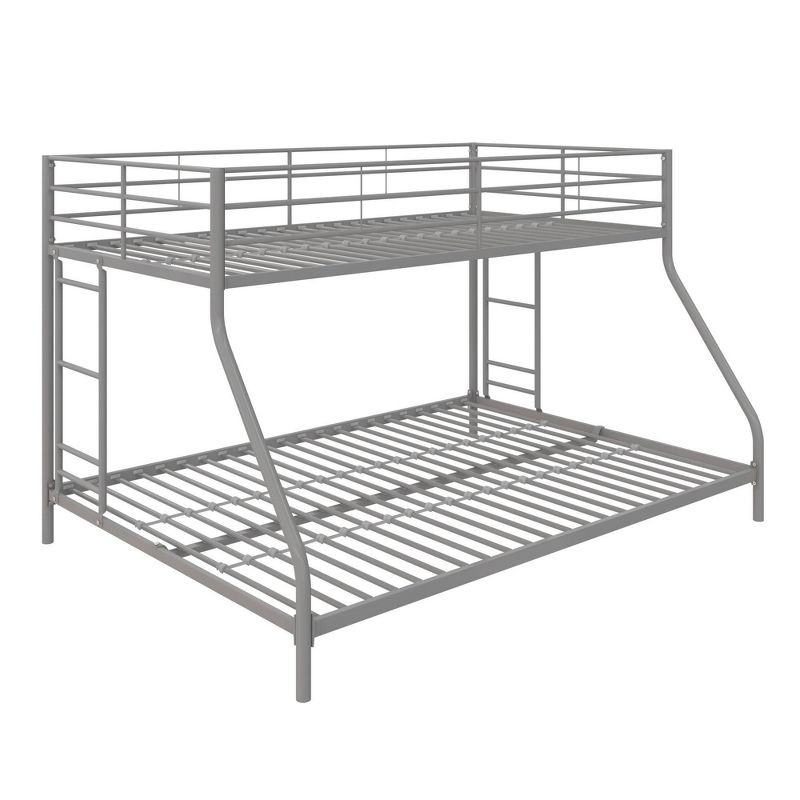 Twin Over Full Lily Small Space Kids' Bunk Bed Silver Metal - Room & Joy