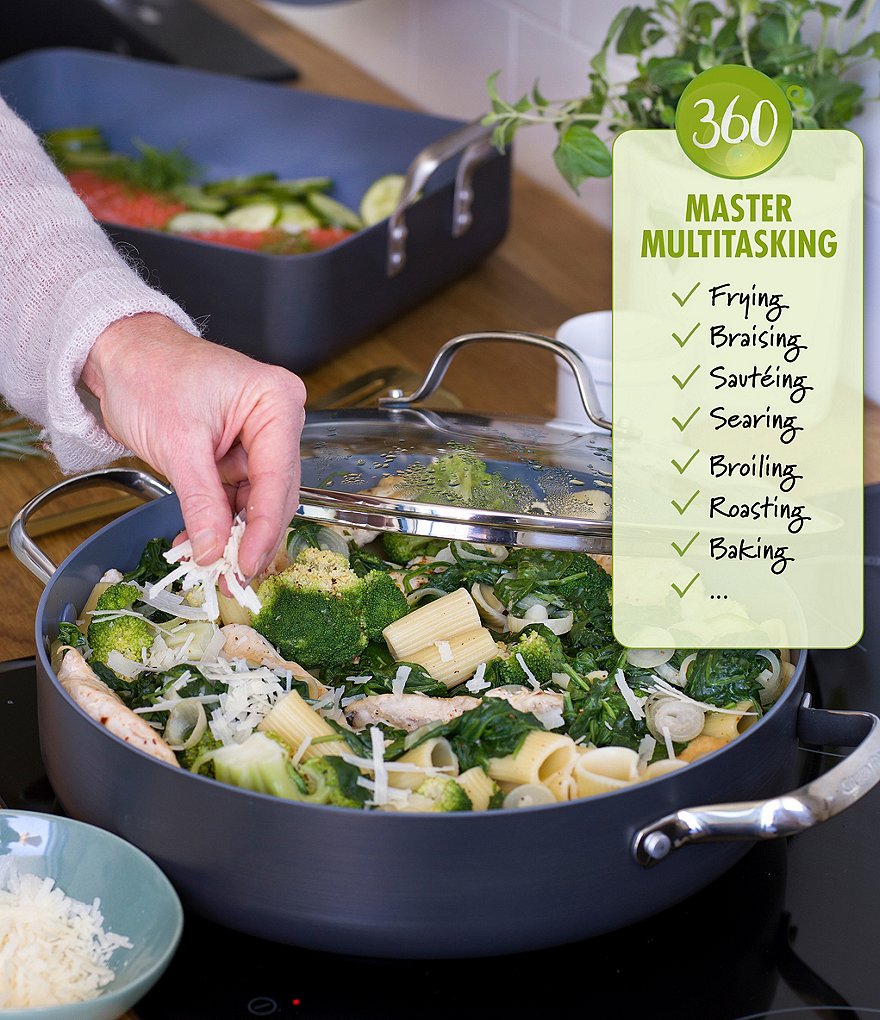 GreenPan Valencia Pro Magneto Ceramic Non-Stick 2-Piece Open Fry Pan Set, 10#double; & 12#double;