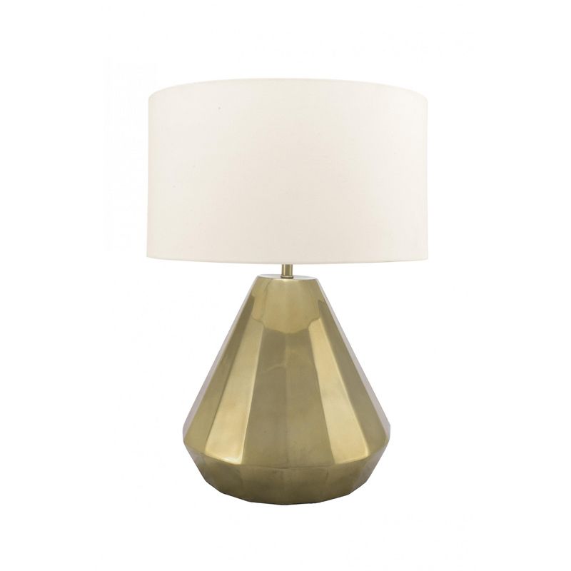 nuLOOM Tacoma 20" Brass Table Lamp Lighting - Brass 20" H x 15" W x 15" D