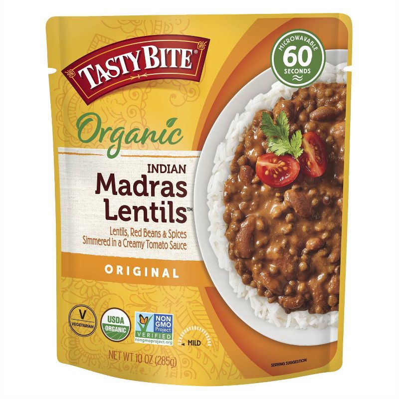 Tasty Bite 1 Step Madras Lentils Indian Cuisine 10oz