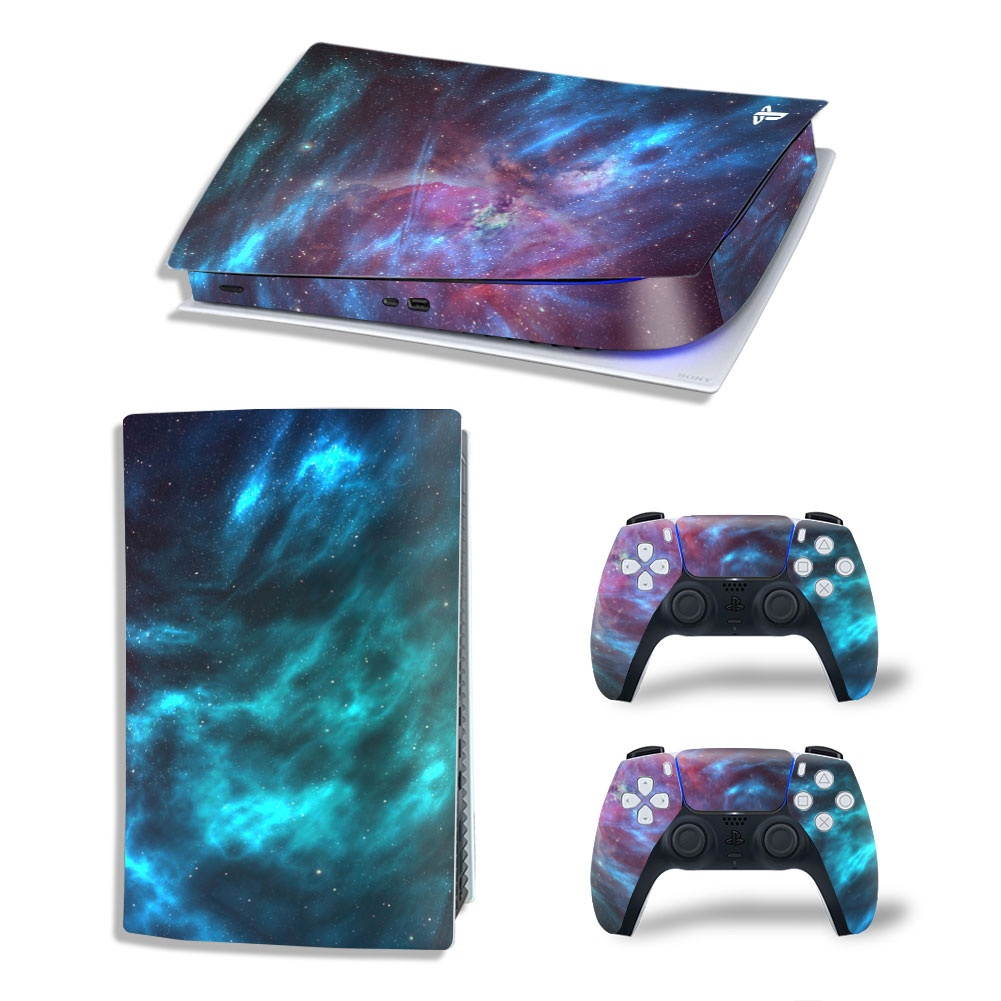 Printed Skin Stickers Anti-scratch Dustproof Decal Cover for PlayStation 5 PS5 Digital Edition Game Console-TN-PS5Disk-4136