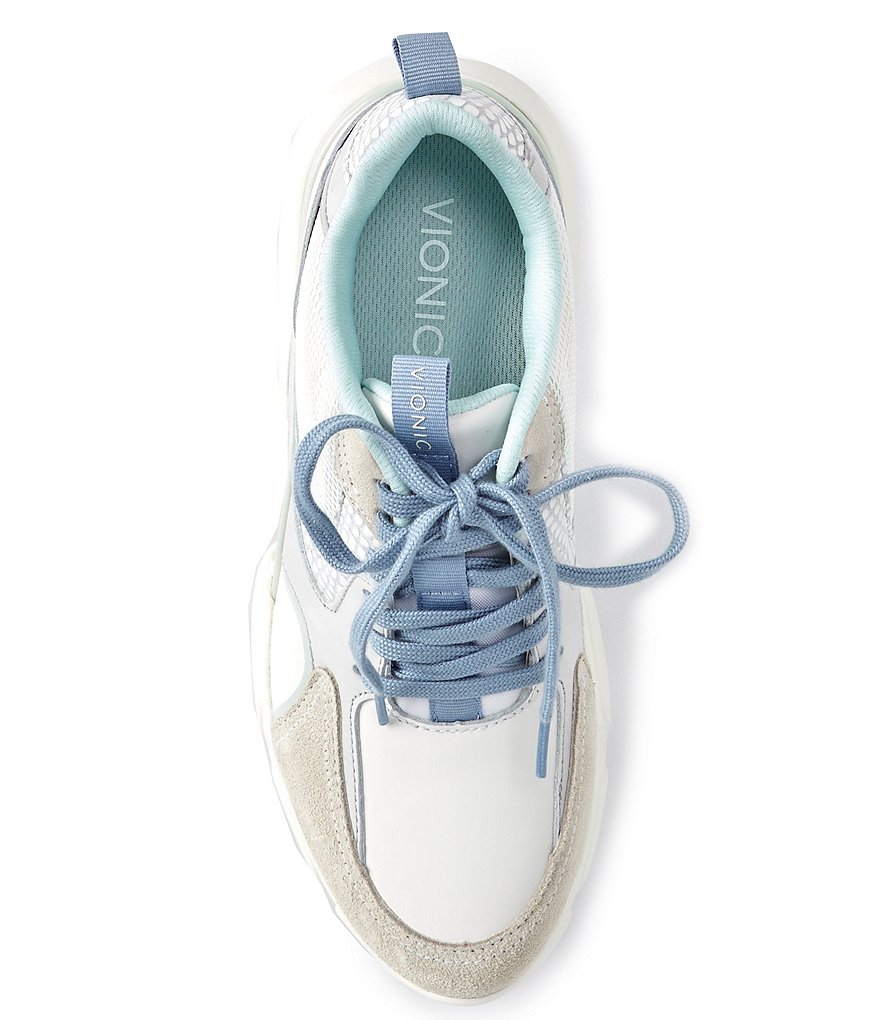 Vionic Aris Mesh Leather Chunky Lace-Up Sneakers