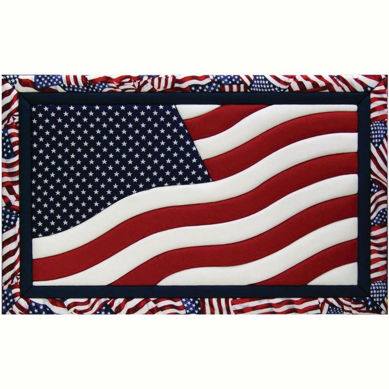 Quilt-Magic No Sew Wall Hanging Kit-American Flag