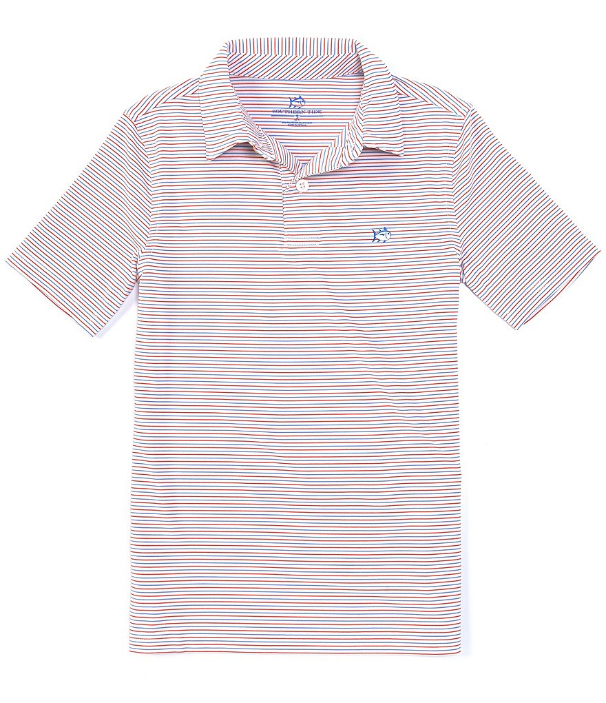 Southern Tide Little/Big Boys 4-16 Short-Sleeve Micro Stripe Performance Polo