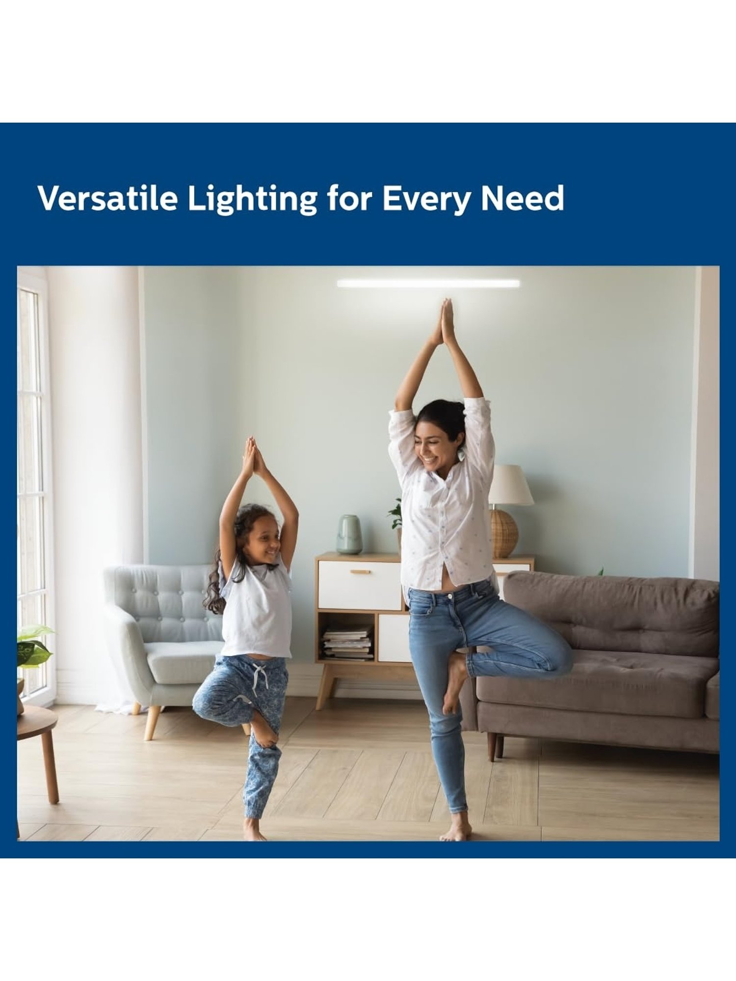 Philips Compact 4ft 20-Watt LED Tubelight with 3 Colors (Tunable White)