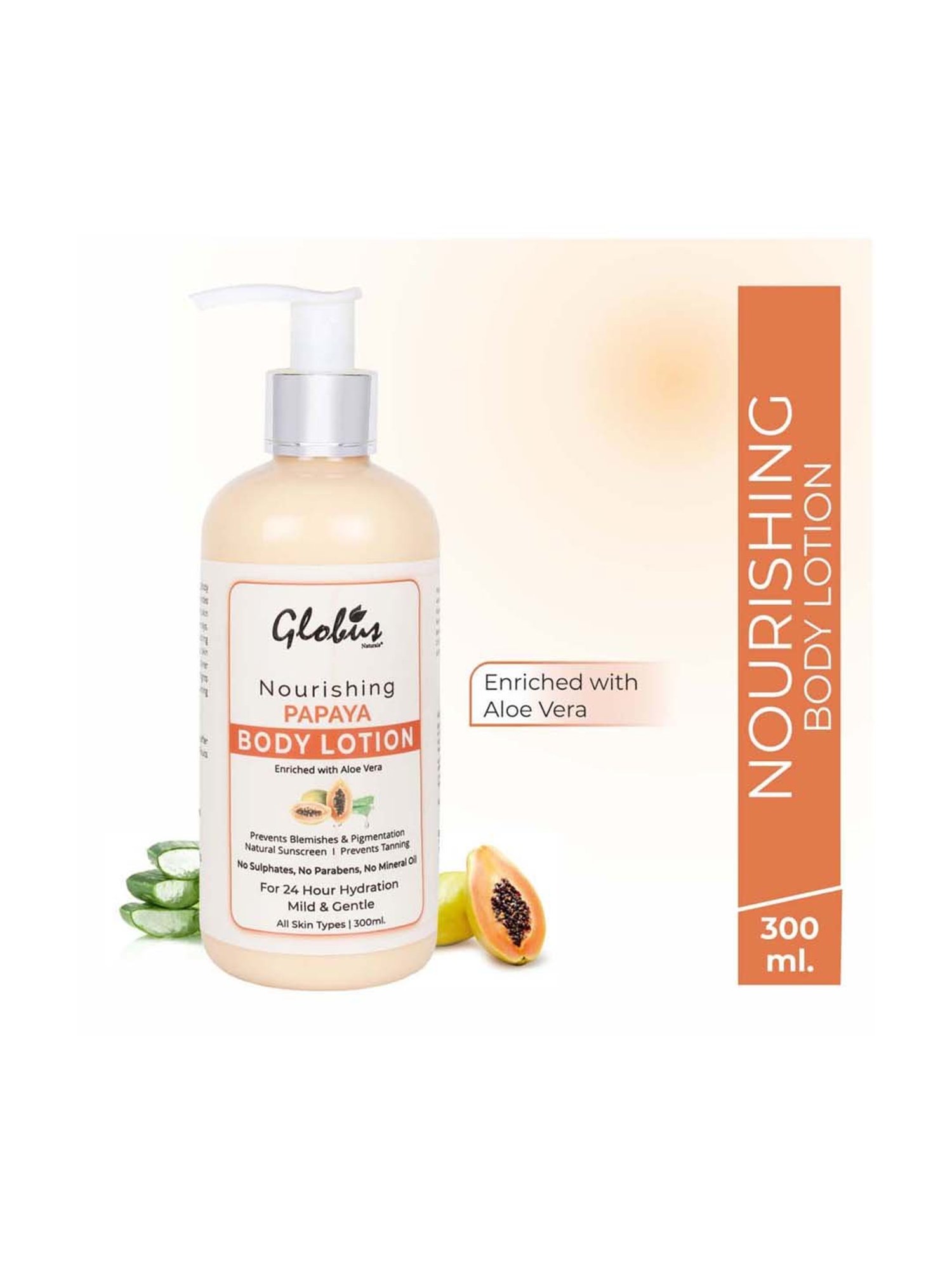 Globus Naturals Nourishing Papaya Body Lotion - 300 ml