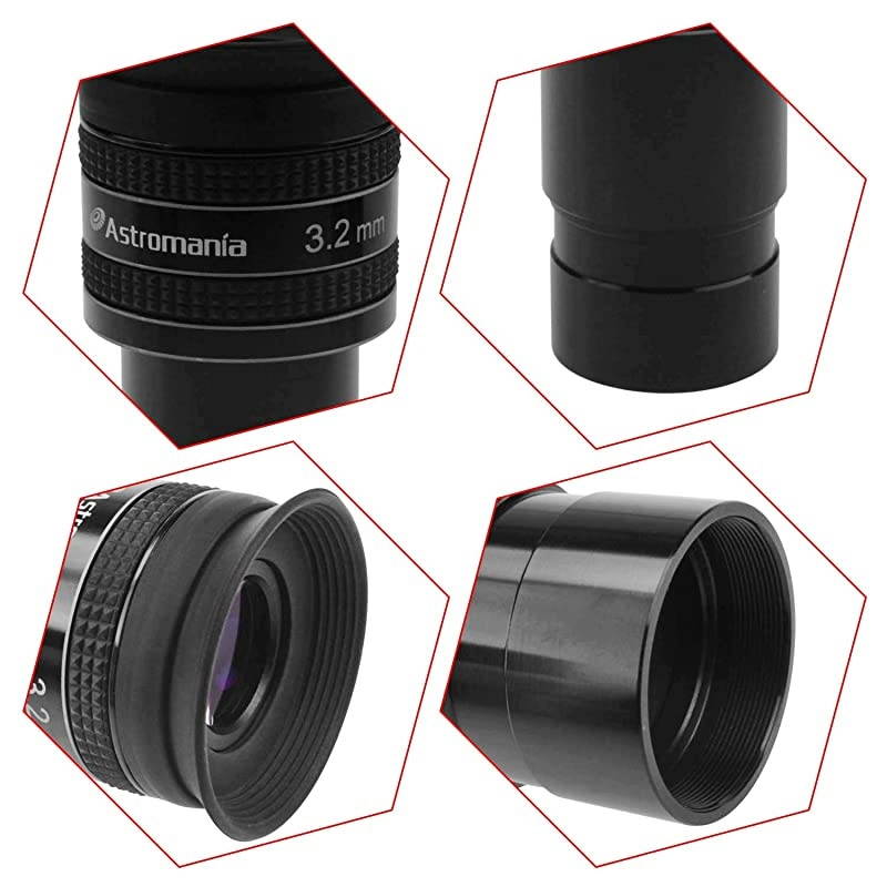 1.25" 2.5mm 58-Degree Planetary Eyepiece for Telescope