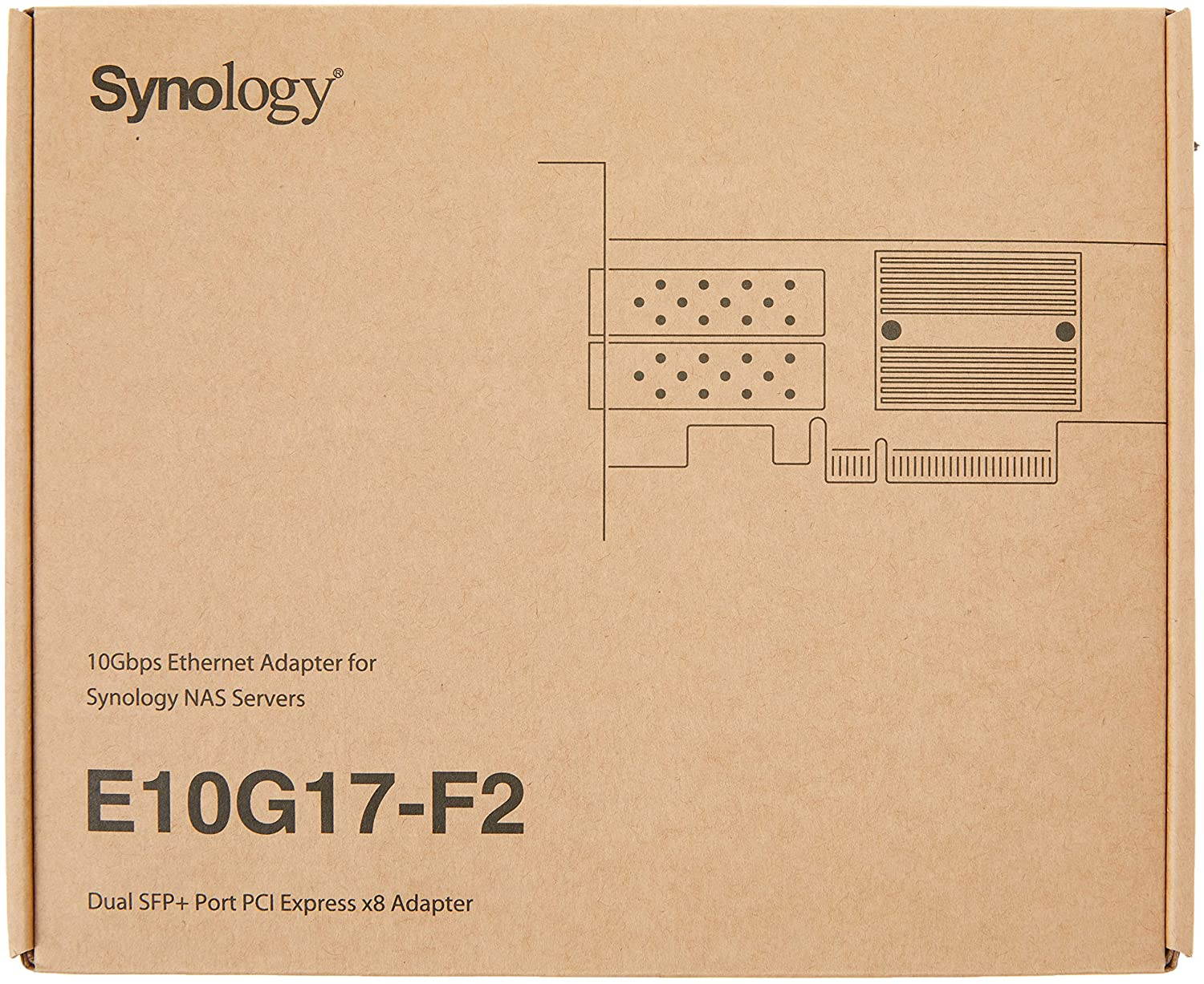 Synology Dual-Port 10GB SFP+ PCIe 3.0 X8 Ethernet Adapter (E10G17-F2)