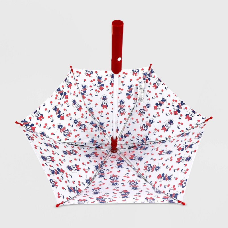 Girls' Disney Minnie Mouse Stick Umbrella - Red - Disney Store