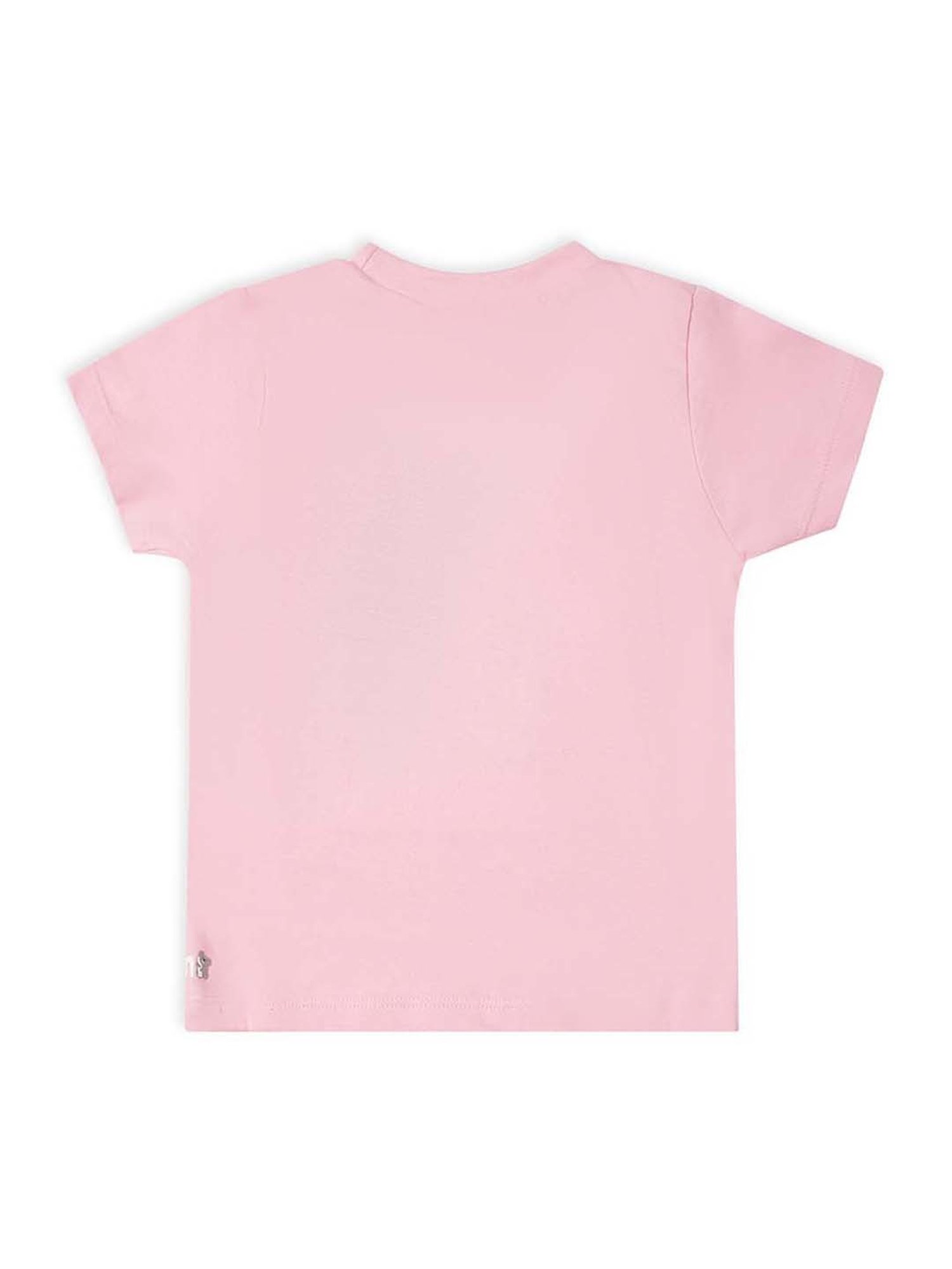 MiArcus Kids Pink & Red Cotton Printed T-Shirt