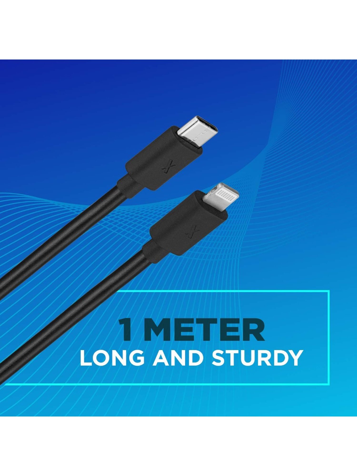 Moerdon SCB138 Fast Charging Data transfer Cable with LED indicator (Black)