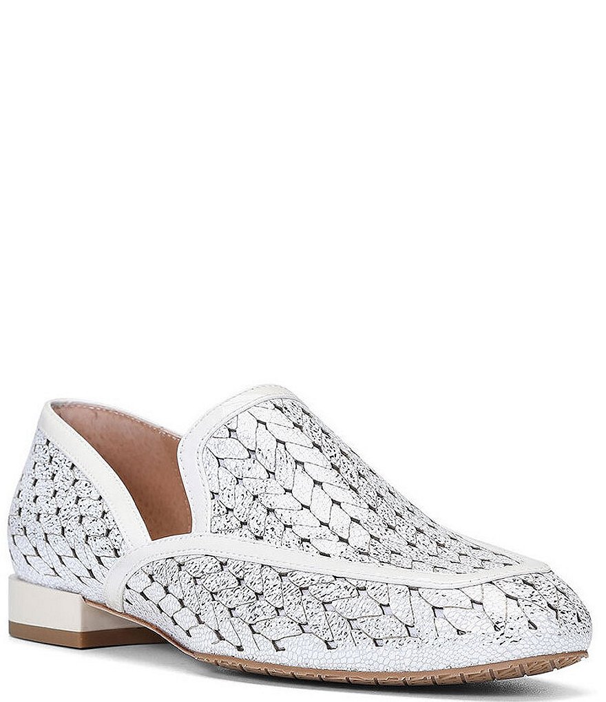 Donald Pliner Rezza Leather Laser Cut Loafers