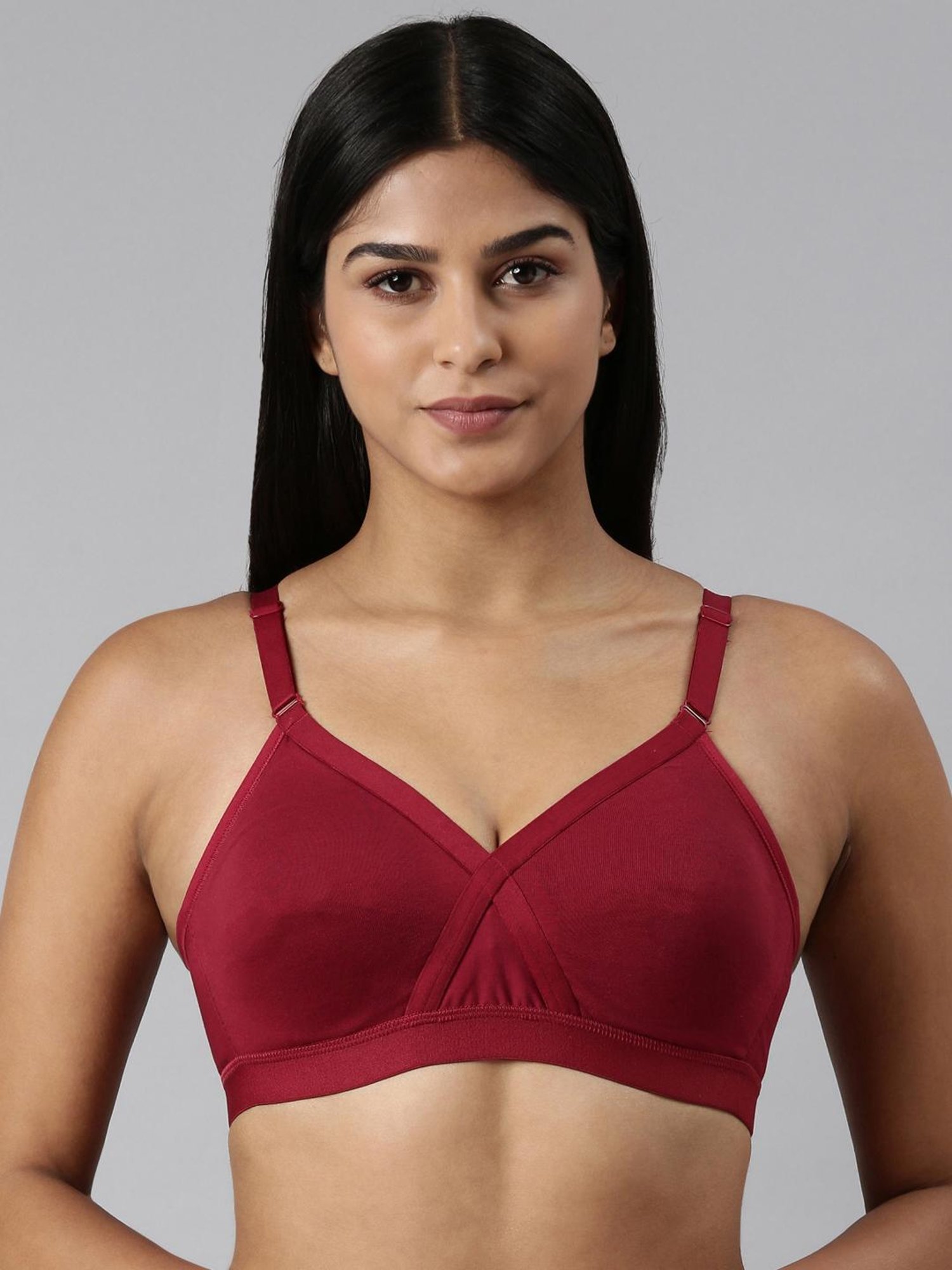 BLOSSOM Maroon Full Coverage Full Coverage Bra