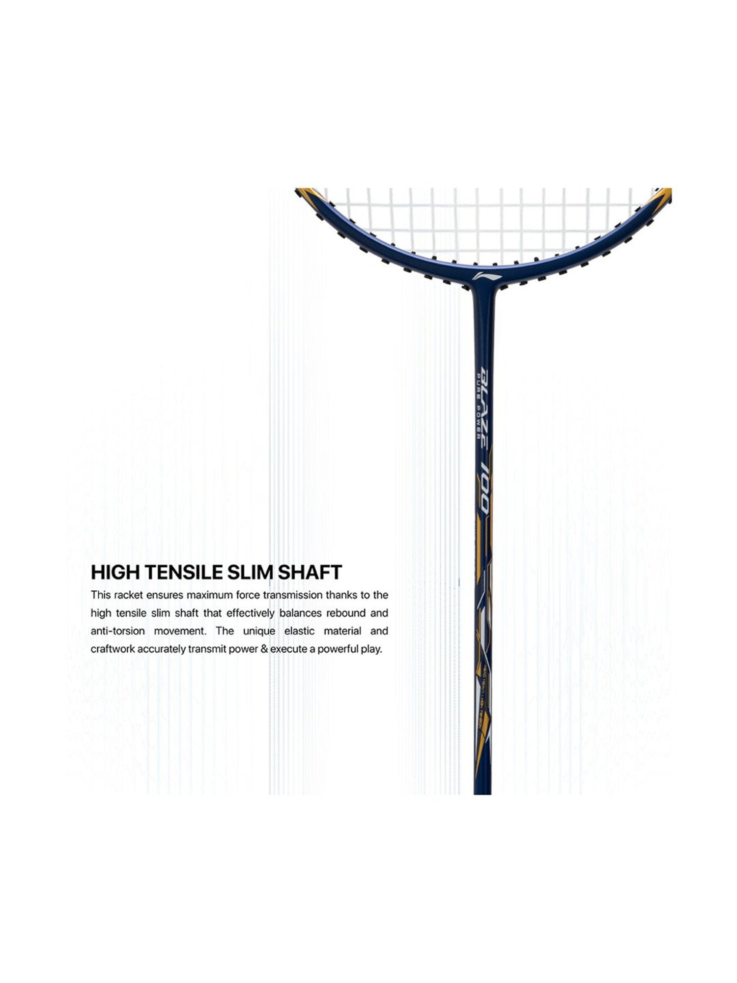 Li-Ning Blaze 100 Badminton Racket (Royal Blue) Size - Medium