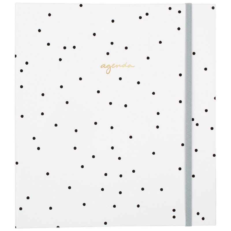 2021-22 Academic Planner 8.75" x 6.875" Concealed Wire Weekly/Monthly Black & White Dot - Sugar Paper™