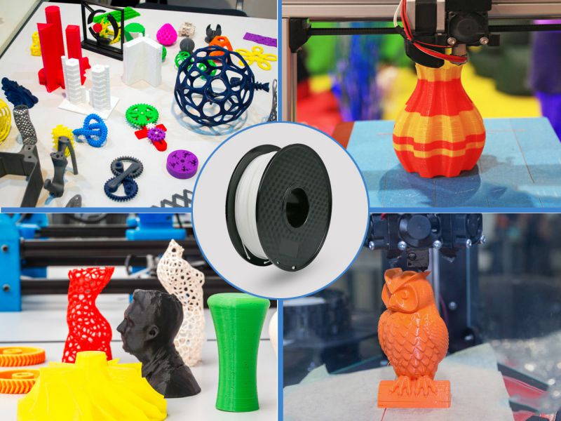 PLA 3D Printer Filament ,1.75mm with Dimensional Accuracy +/- 0.03mm,1 kg Spool,(2.2lbs),Fit Most 3D FDM Printer