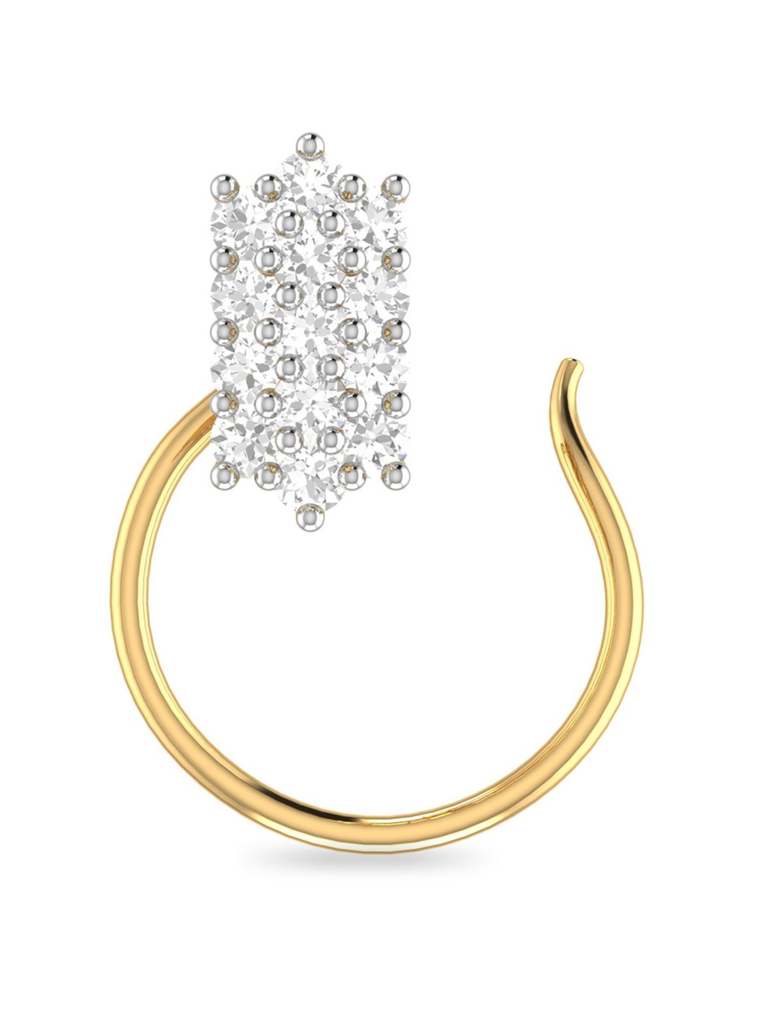 PC Jeweller Buagh 18k Gold Nosepin for Women