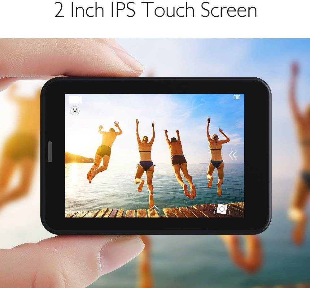 AKASO V50 Pro Leave No Trace Special Edition Action Camera Touch Screen 4K60 Waterproof Camera Features EIS and Wi-Fi Remote Control Sports Camera with 3 Batteries Wrist Strap and Accessory Kit