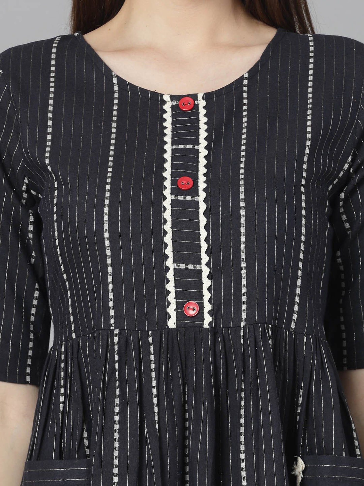 Stylum Black Striped Dress