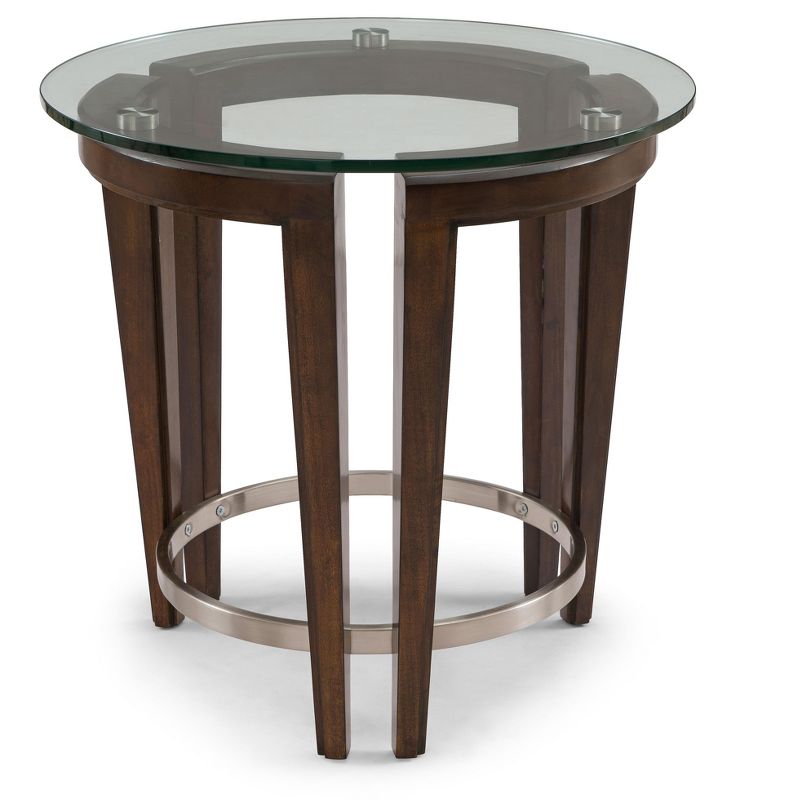 Magnussen T3110 Carmen Round End Table in Hazelnut