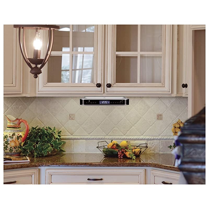 Wireless Under Cabinet Bluetooth FM Radio 909 X 732 X 244 Inches Includes Mounting Hardware IKB318S