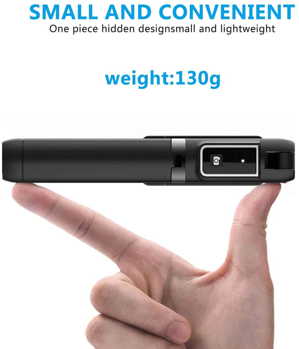 Selfie Stick Tripod, Extendable Selfie Stick with Detachable Wireless Remote and Tripod Stand Selfie Stick for iPhone 11/11 pro/X/8/7/6s/6,Samsung Galaxy S10/S9/S8/S7/Note 9/8,Huawei and More