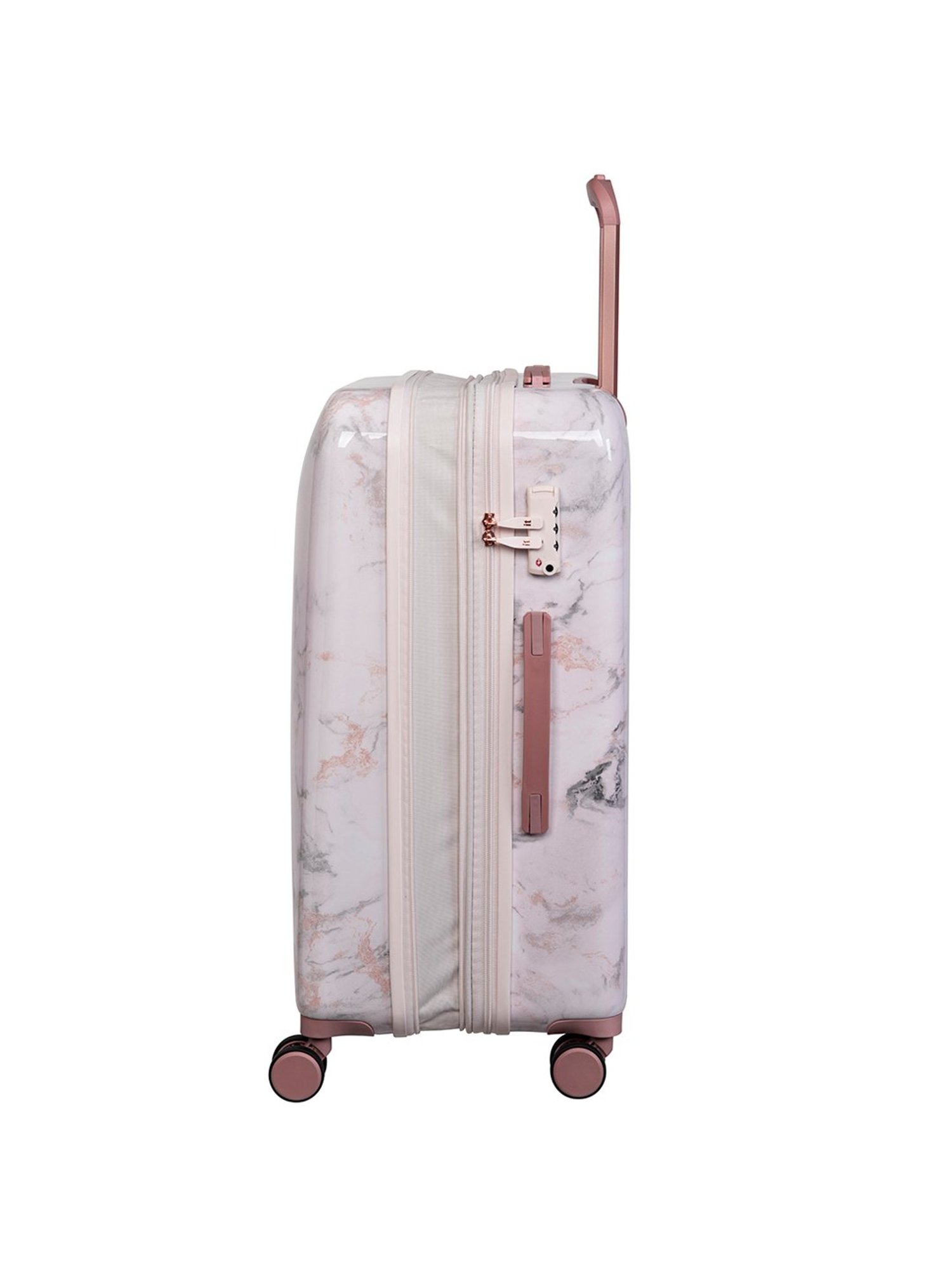 it luggage Sheen Marble Pink Large -28 inches Expandable Hardsided Trolley Bag with TSA Lock