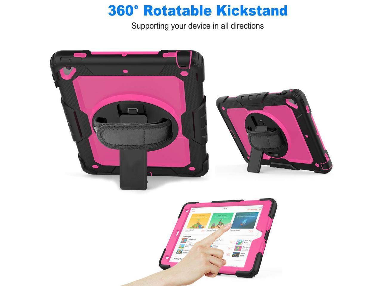 iPad 9.7 2018 2017 Case iPad Air 2 Case iPad Pro 9.7 Case Heavy Duty Rugged Shockproof Protective Hard Case Cover For for Apple iPad 6th / 5th Generation / iPad Air 2 / iPad Pro 9.7 inch