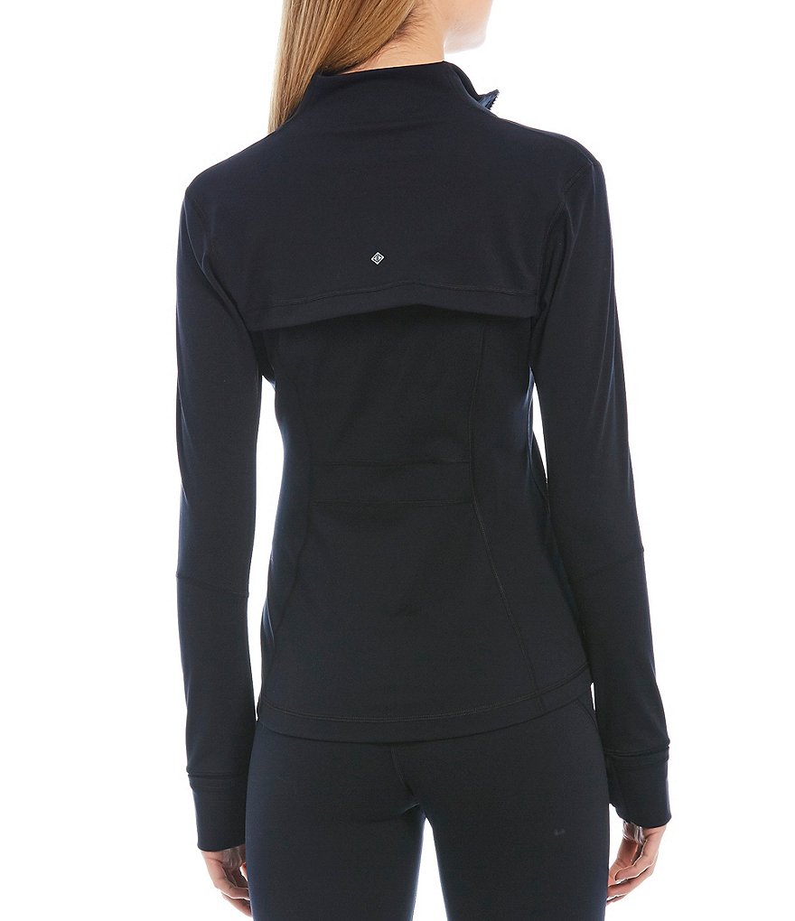 Antonio Melani Awaken High-Tech Interlock Knit Moisture Wicking Zip Front Jacket