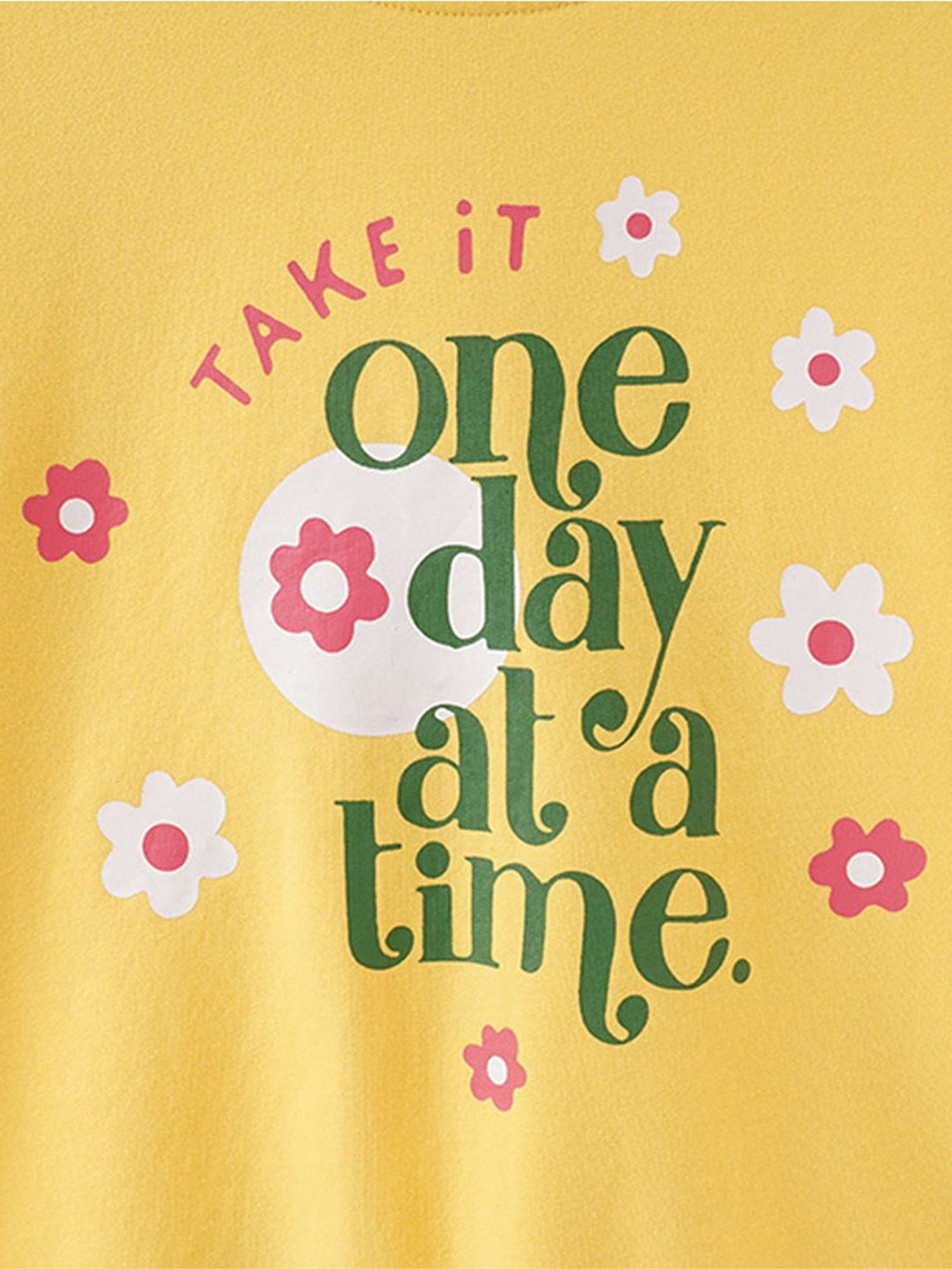 Edheads Kids Yellow Cotton Printed Full Sleeves Sweatshirt