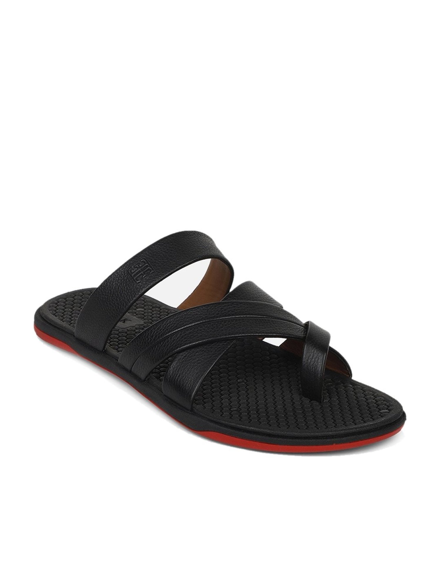 EZOK Men's Black Toe Ring Sandals