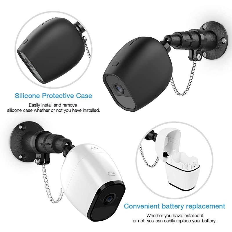 Pro 2 Mount Anti Theft Chain Lock with Silicone Skins for Pro and Pro 2 Black 2 Pack