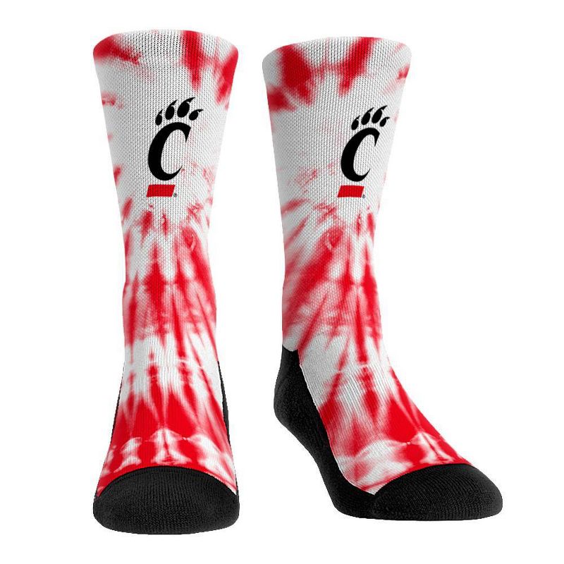 NCAA Cincinnati Bearcats Adult Tie Dye Socks - L/XL